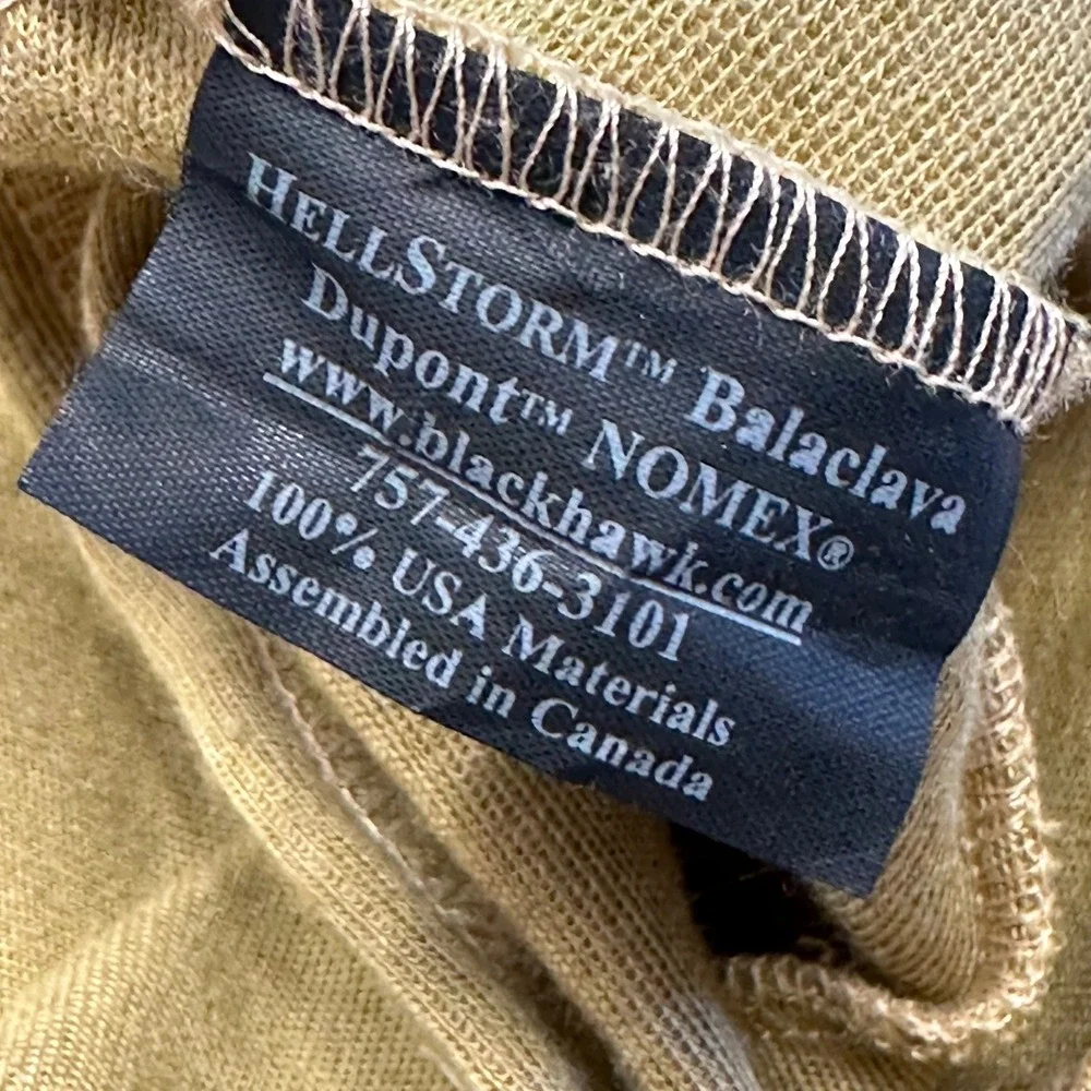 Blackhawk HellStorm Balaclava Unisex OSFM‎ Tan Nomex Tactical Hood